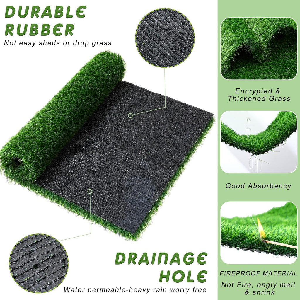 Artificial Grass Dog Potty Training Mat with Drainage Holes S349