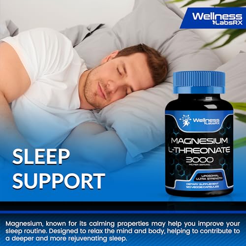 Magnesium L-Threonate Supplement Capsules, 3000mg, 120 Count G197075