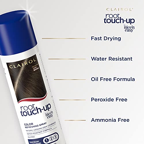 Temporary Hair Coloring Spray, Medium Brown, Pack of 1 Y415