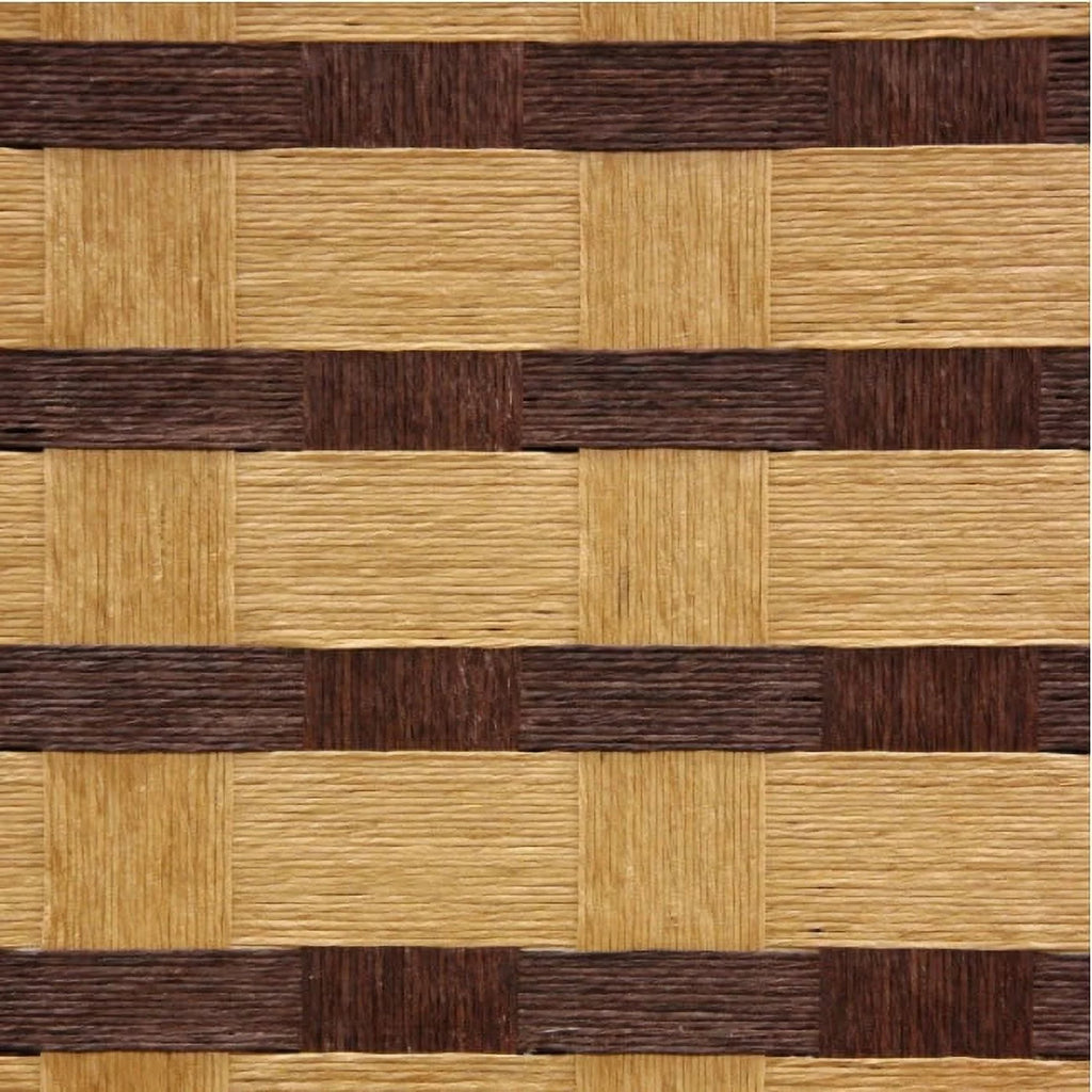 6 ft. Tall Two Tone Natural Fiber Room Divider - 4 Panel E426