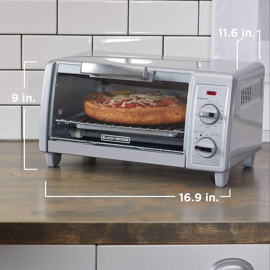 4-Slice Toaster Oven, Stainless Steel T95230