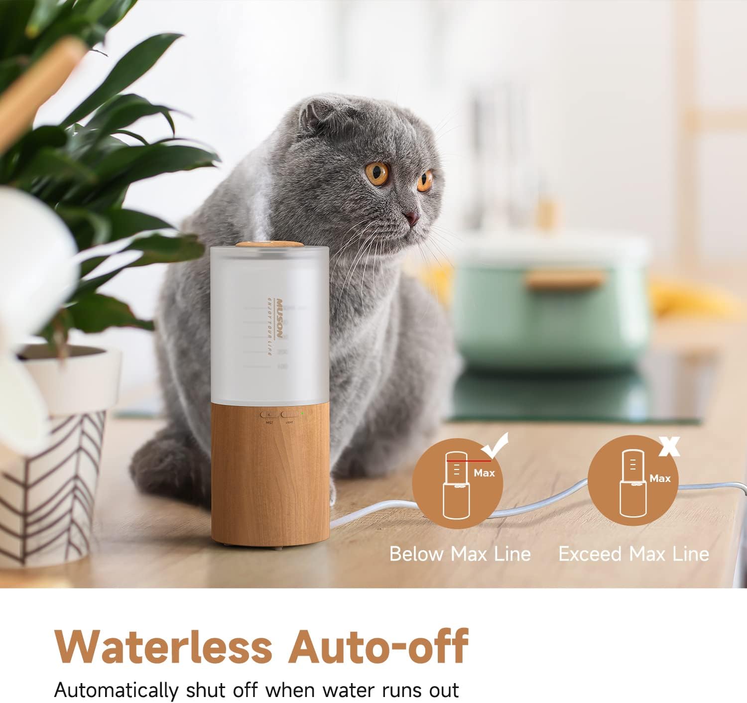 Mini Essential Oil Diffuser Aroma Cool Mist Humidifier for Car Office Sleep Travel N51073