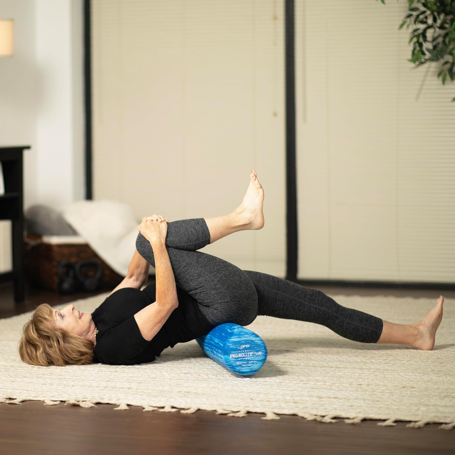 Soft Density Foam Roller for Physical Therapy, Pilates, Yoga, and Muscle Recovery - Blue 36" x 6" W624