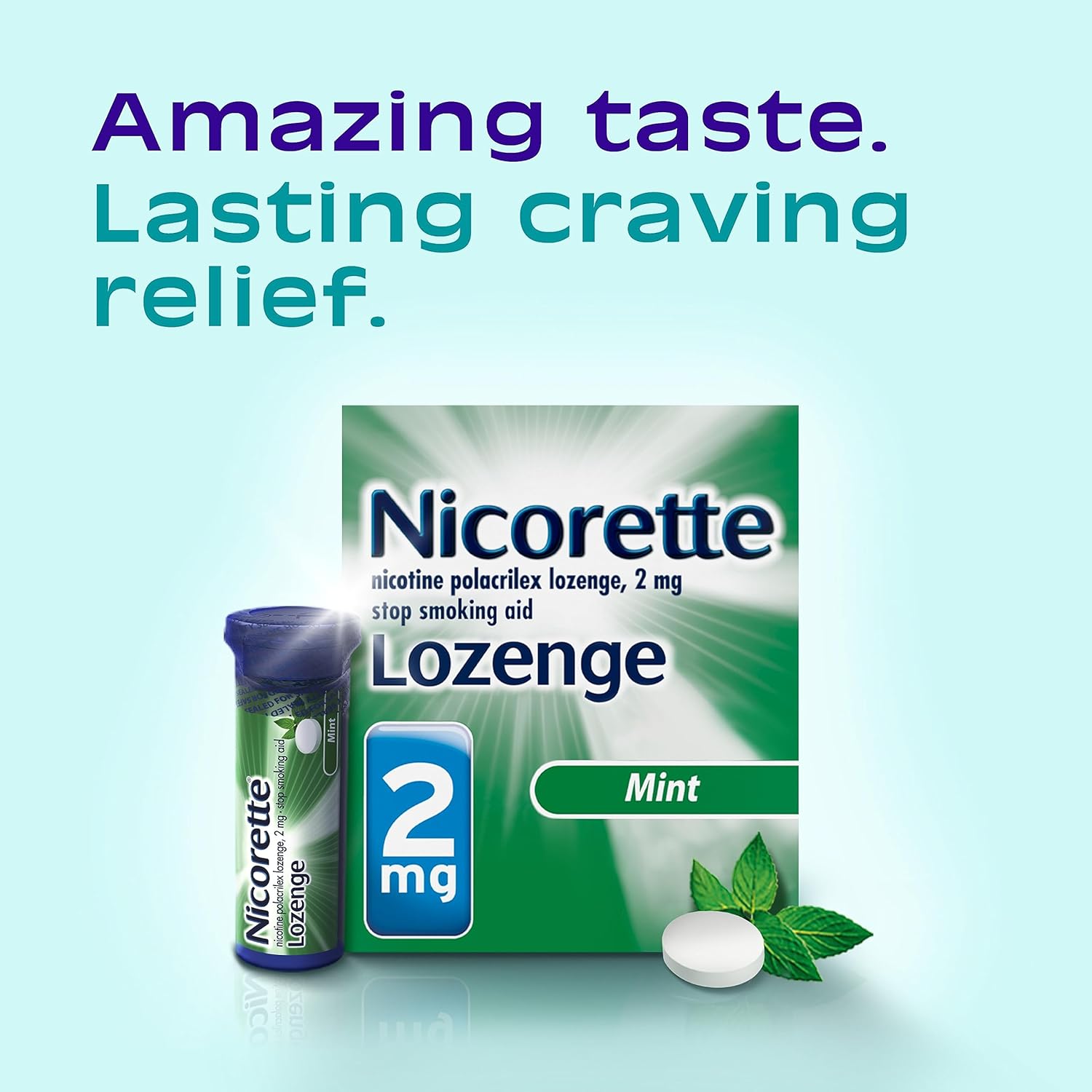 Nicotine Mint Lozenges to Stop Smoking, 2 mg, 144 ct M16623
