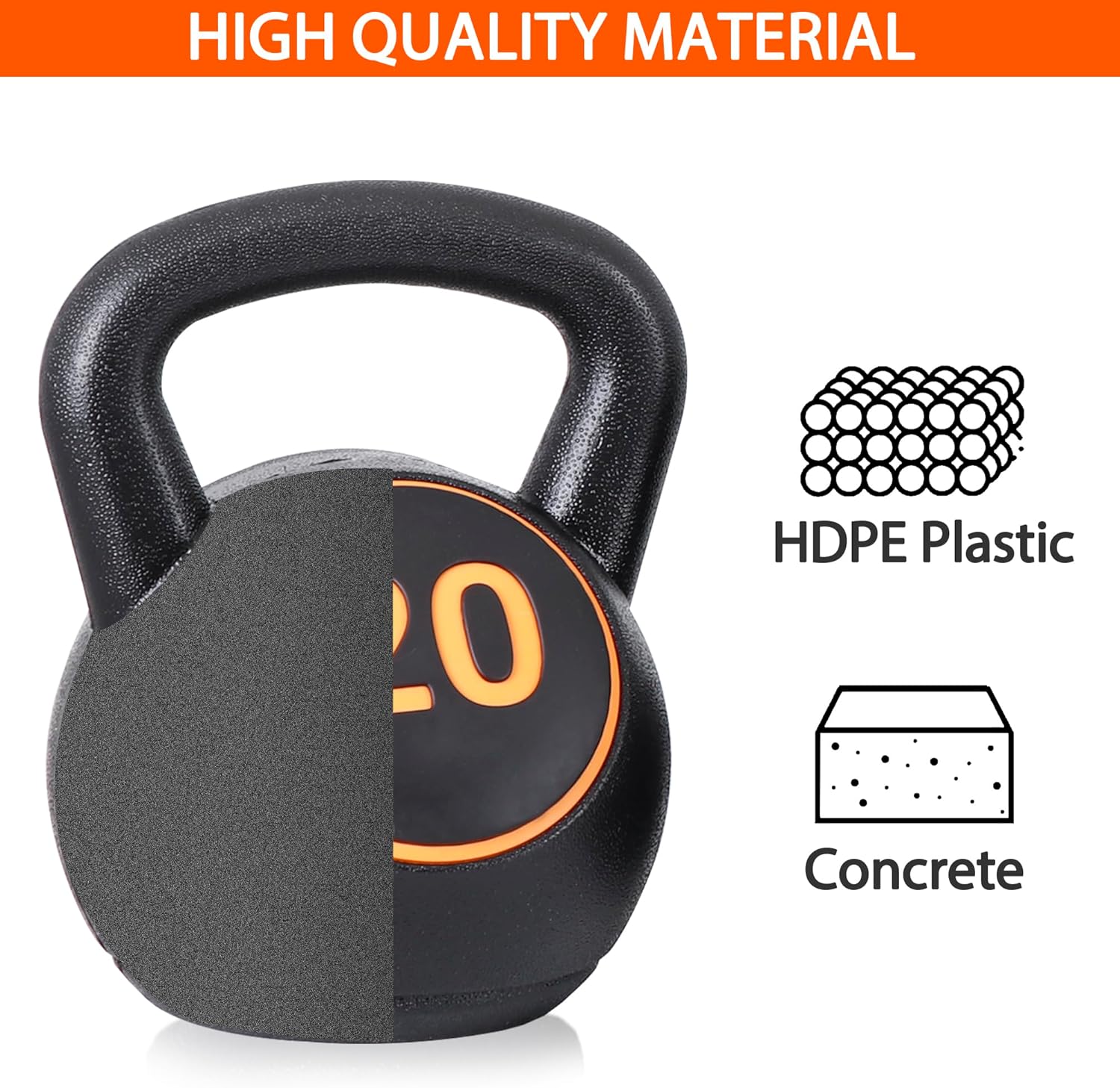 Kettlebell Set 4 Piece Strength Training Weight Set 5-20lb Y195