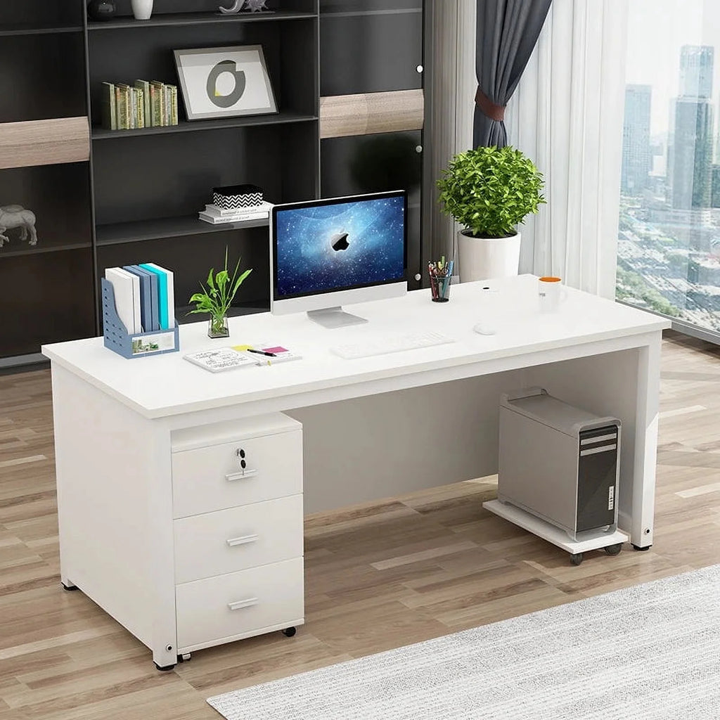 Standing Office Desk with Monitor Drawers A805299