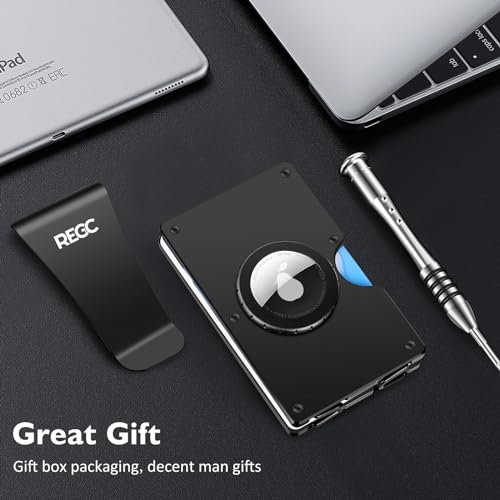 Slim Metal Money Clip Wallet with RFID Blocking for Men M341594