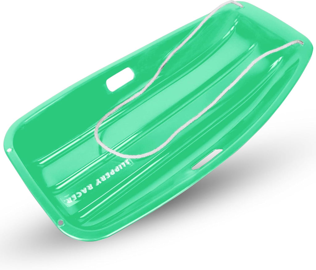 Flexible Plastic Toboggan Snow Sled for Kids and Adults O79623