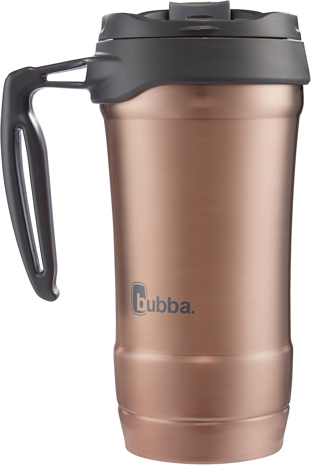 Travel mug 18 oz, keeps drinks cold 24 hours hot 6 hours, gunmetal and rose gold C145