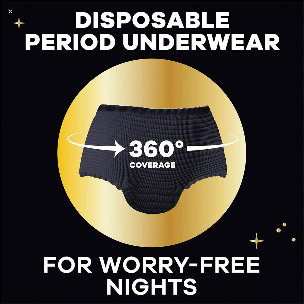Overnight Disposable Period Underwear for Women, XL, 14 Count L42431