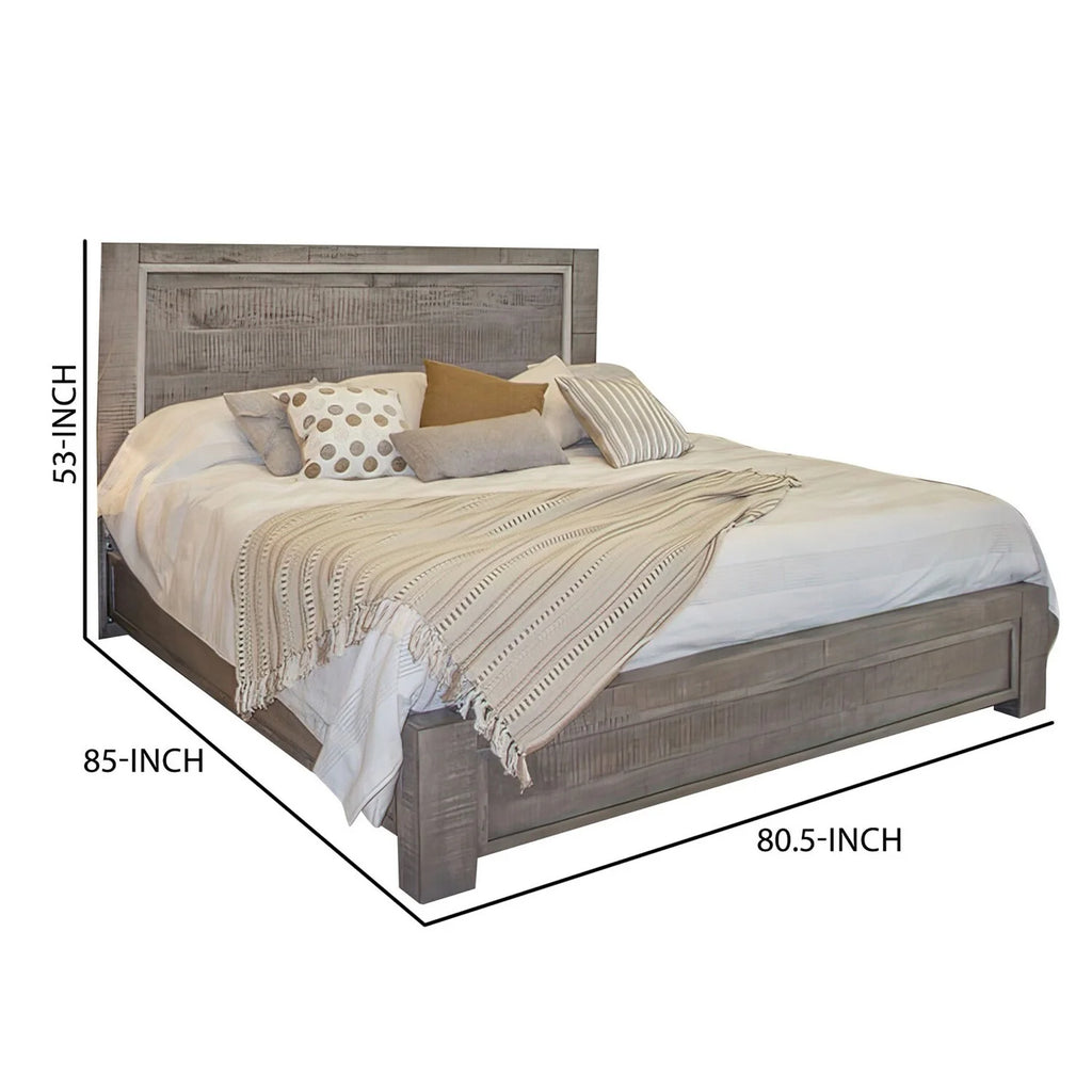 King Size Bed with Headboard and Footboard D241