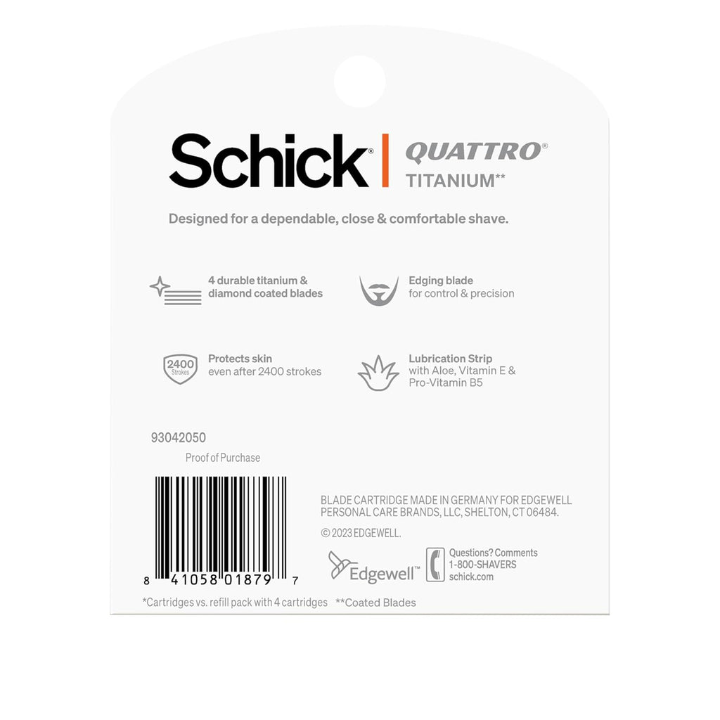 Titanium Razor Refills for Men, 8 Count Y38221