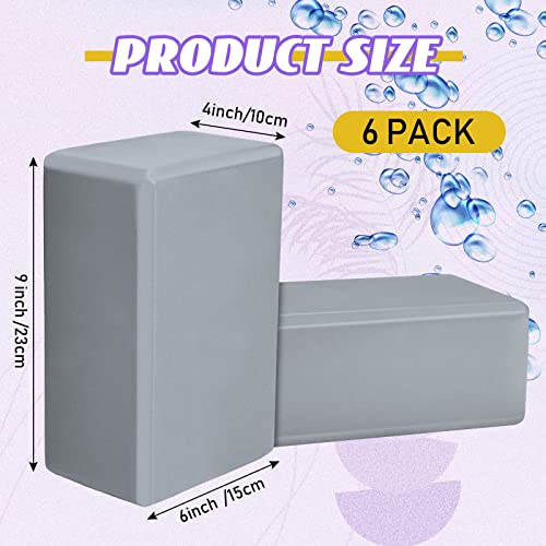 Yoga Blocks 9 x 6 x 4 Inch Eva Foam Non Slip for Pilates Stretching R16078