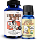 Legendairy Milk Sunflower Lecithin + Baby Vitamin D3 & K2 Liquid Drops, Lactation Supplement for Clogged Milk Ducts & Milk Flow, Baby Vitamins for Immune Support and Bone Development