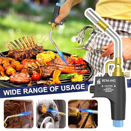 Propane Torch Head with Trigger Start for Soldering, Welding and Brazing I18048