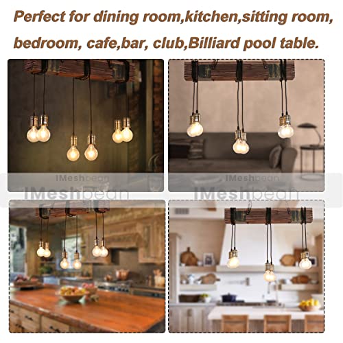 Farmhouse Wood Beam Chandelier 10 Heads for Dining Table Kitchen Island D56166
