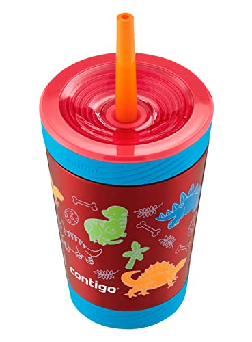 Spill-Proof Kids Stainless Steel Tumbler with Straw, 12 Oz. J119678