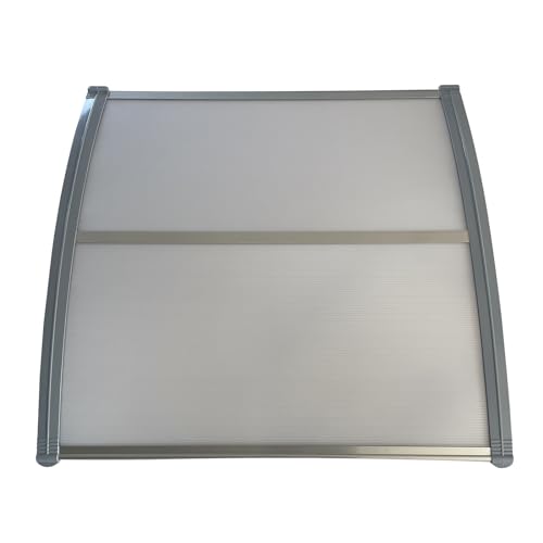 Window Awning Door Canopy 39"x31.5" Patio Rain Shelter Cover, Polycarbonate Outdoor UV Protection K4324