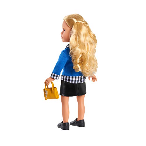 18-Inch Hand Painted Doll with Blonde Hair and Blue Eyes D3701