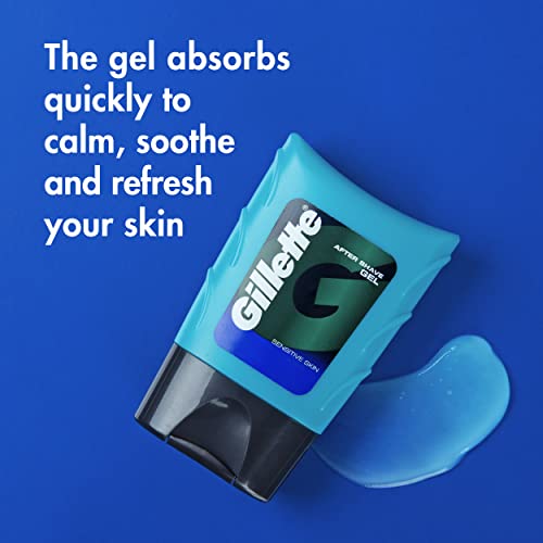 After Shave Gel for Men, Calms and Soothes Sensitive Skin, 2.5 oz, Pack of 6 D62697