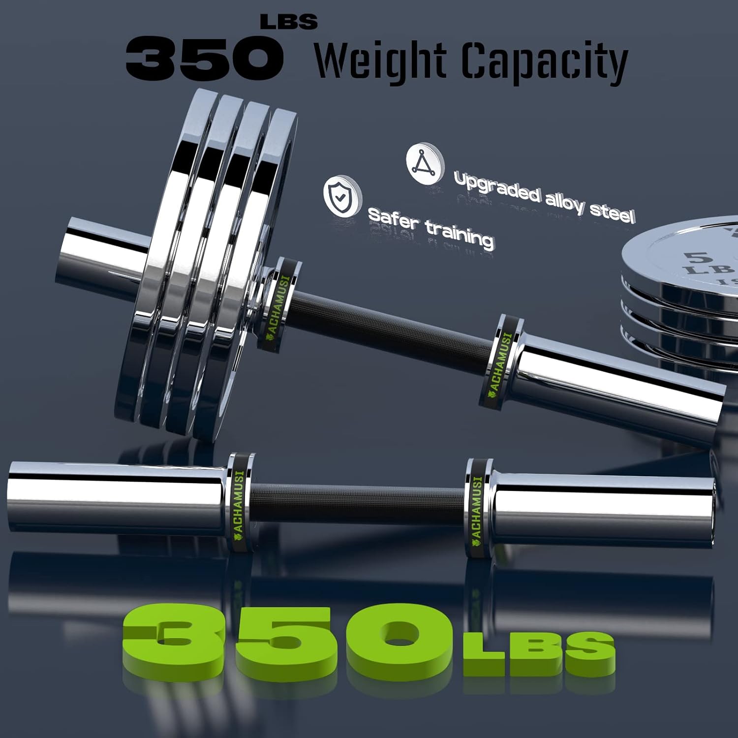 16" Loadable Dumbbell Handle Pair for 2" Weight Plates R8439