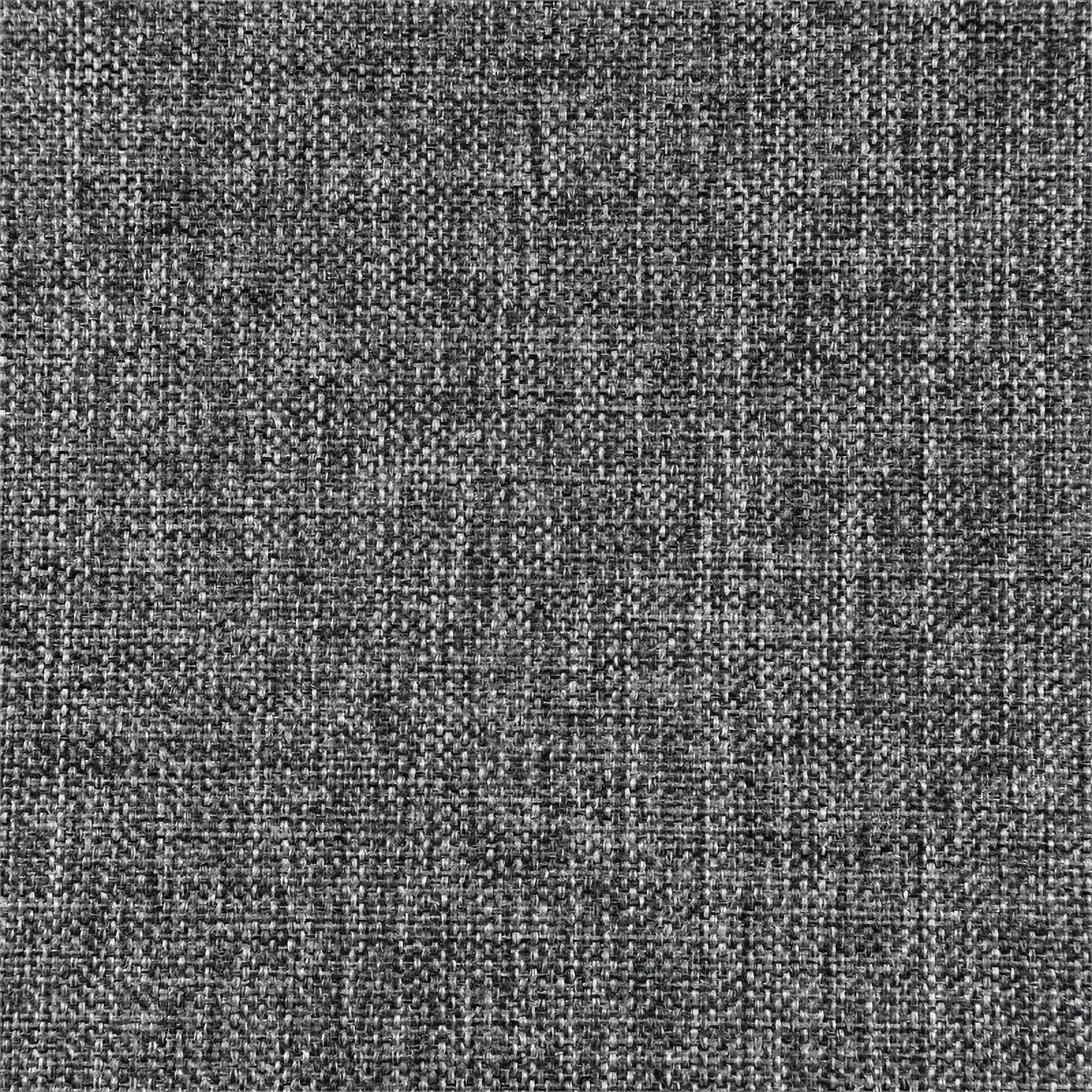 Armchair in Charcoal Fabric with Natural Arms and Black Sled Base D6437