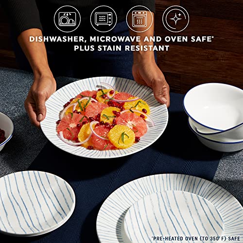 18-Piece Dinnerware Set for 6, Triple Layer Glass, Chip Resistant, Lightweight Z5577