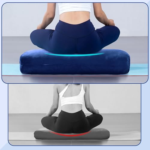 Yoga Bolster Pillow for Restorative Yoga & Meditation with Carry Handle H598