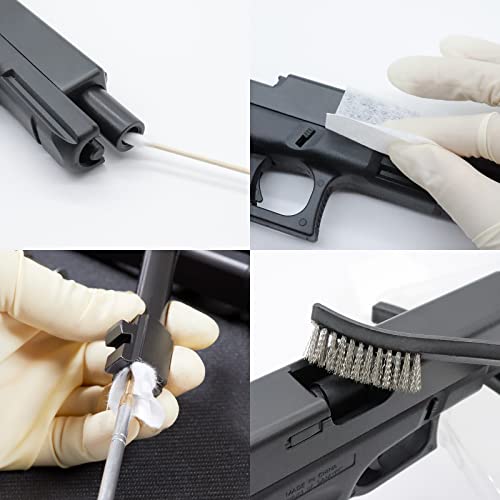 Gun Cleaning Supplies Case with Patches, Swabs, and Brushes L3274