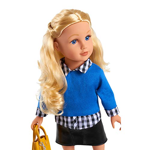 Journey Girls 18-Inch Meredith Hand Painted Doll with Blonde Hair and Blue Eyes, Pretend Play