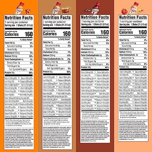 Protein Shake with Vitamins & Minerals, Strawberry, 11.5 Fl Oz (Pack of 12) Z5091