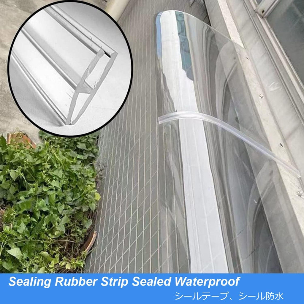 Awning Canopy UV Rain Snow Protection for Front Door Patio Roof A185965