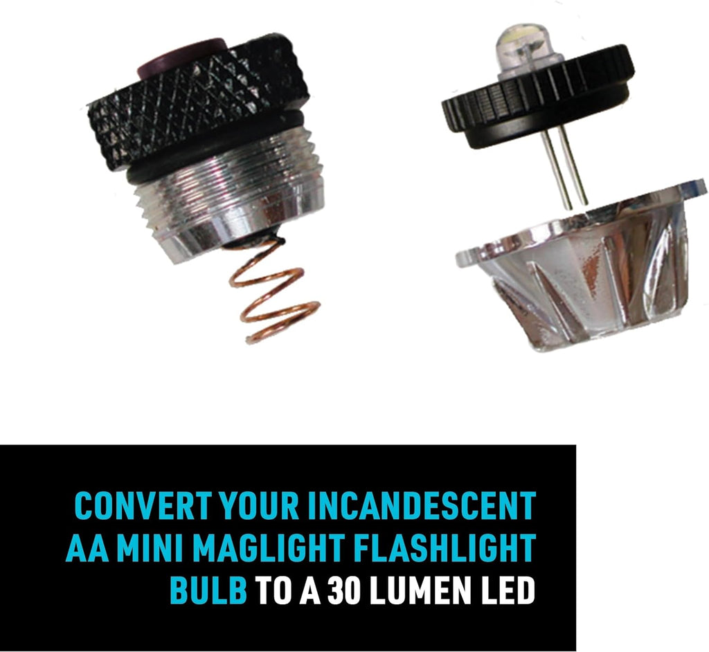LED Upgrade Combo II for AA Mini Maglite, 2 Pack T616