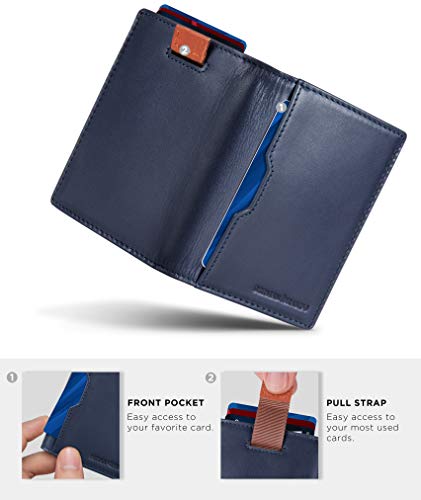 Slim Leather RFID Blocking Minimalist Bifold Wallet for Men M382