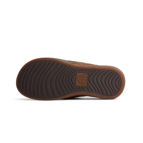 Men's Leather Flip Flop with Cushion Footbed E88429