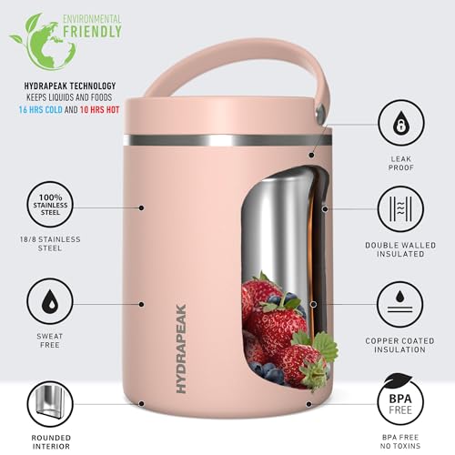 32oz Stainless Steel Vacuum Insulated Food Jar, Wide Mouth Leak-Proof X94343
