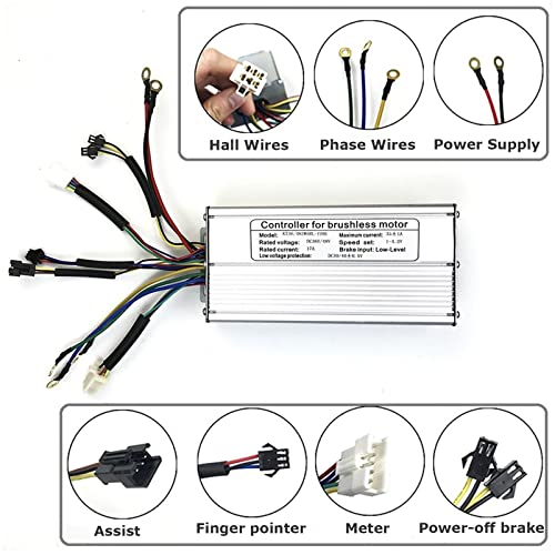 Electric Bicycle Conversion Kit Rear Wheel with LCD Display, 48V 1500W P94614