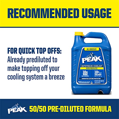 50/50 Prediluted Antifreeze and Coolant for Engine Cooling Systems P3218