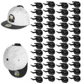 22 Pack Adhesive Hat Hooks for Wall, Super Strong Hat Rack for Baseball Caps, Hat Organizer Display for Home Decor, Hat Hangers Holder for Wall, Door, Closet, No Drilling - USA Patented (Black)