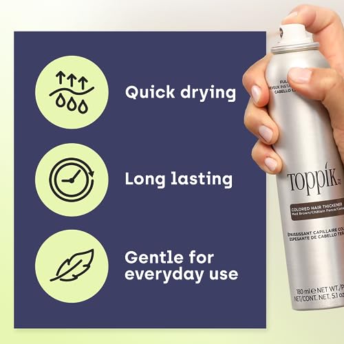 Colored Hair Thickener Spray for Root Touchup, 5.1 oz B258791