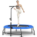 ANCHEER 50" Rebounder Trampoline for Adults with Bar, 550 LBS Mini Trampoline Quiet Exercise Rebounder Bungee Rebounder Jumping Cardio Trainer Workout for Adults