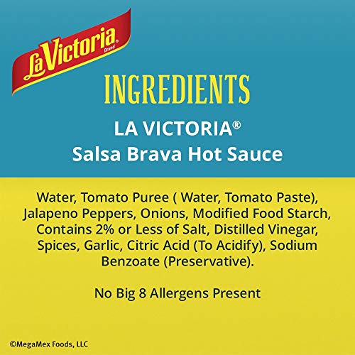 Mild Red Taco Sauce, 8 oz Glass Bottles (Pack of 12) M5228