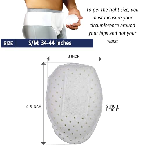 Adjustable Inguinal Hernia Support Belt for Men and Women, Post Surgery Truss X526382