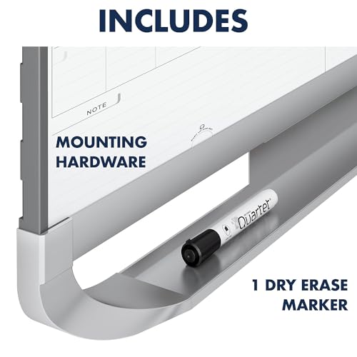 Sliding Three Month Calendar Board, 3 x 2 Feet, Erase Surface P809180