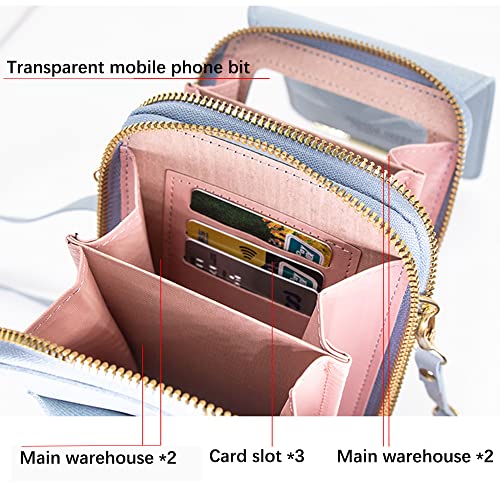 Leather Crossbody Phone Purse with Shoulder Strap G625