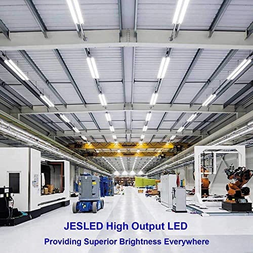 T8/T10/T12 8FT LED Tube Light, Single Pin FA8 Base, 50W 6000LM 5000K Daylight White, 270 Degree V Shaped, Dual-Ended Power (12-Pack) Y53717