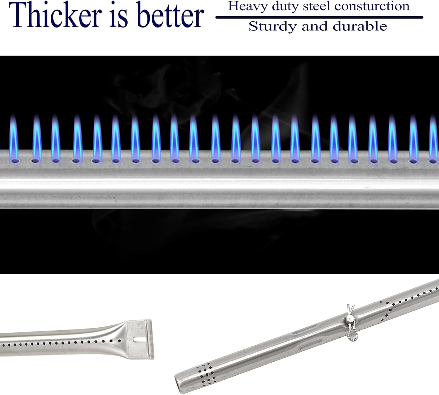 Gas Burner Tube Replacement Parts for Grill, 4 Pack F557235