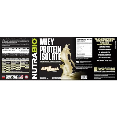 Whey Protein Isolate Powder, Dutch Chocolate, 2 lbs G687