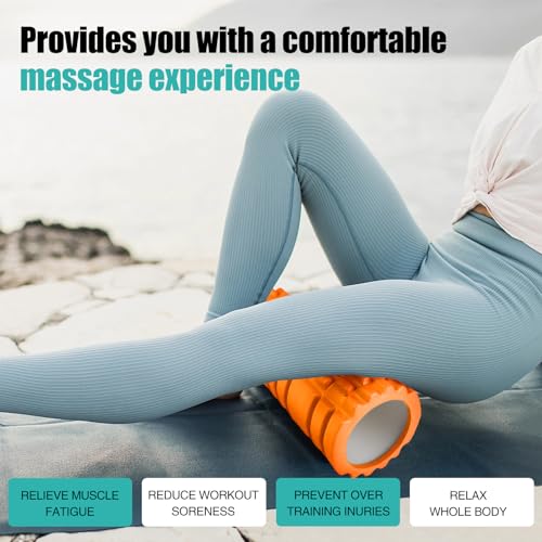 Foam Roller for Deep Tissue Muscle Massage, High Density Exercise Roller W57408