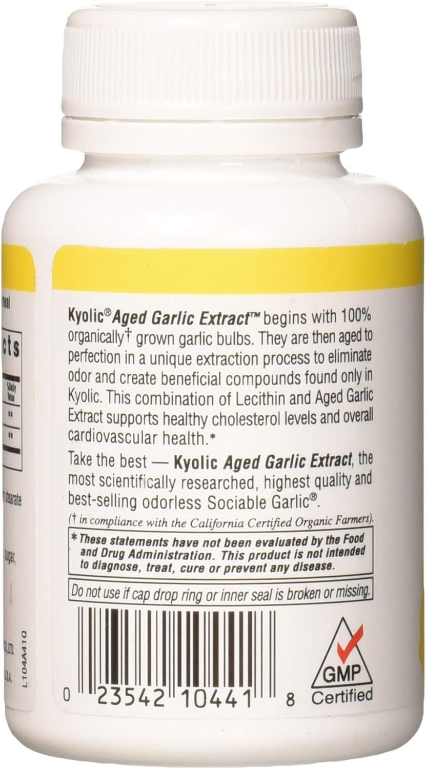 Aged Garlic Extract Cholesterol Formula 100 Capsules R98541
